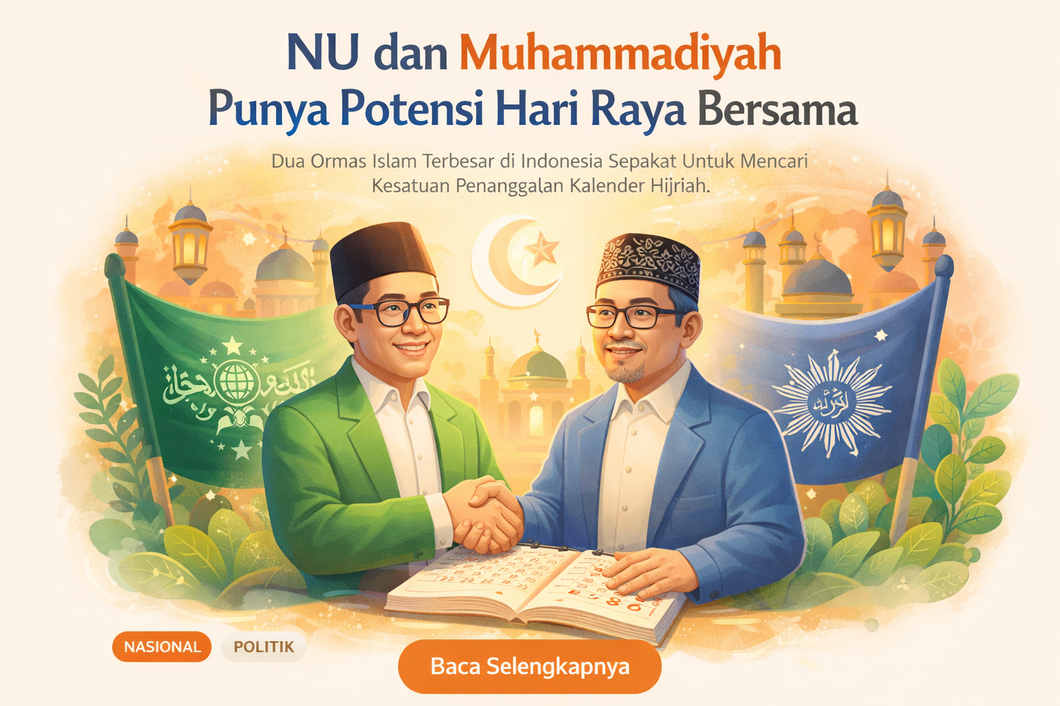 NU dan Muhamadiyah Punya Potensi Hari Raya Bersama